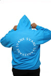 Neon Blue Retro Trail Logo Sweatshirt