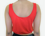 Open Back Stretch Bottom Crop Top